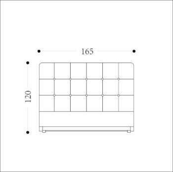 QUEST (floating Base) - Queen Bed Drawing