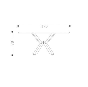 STARR - 1750mm Technical Drawing