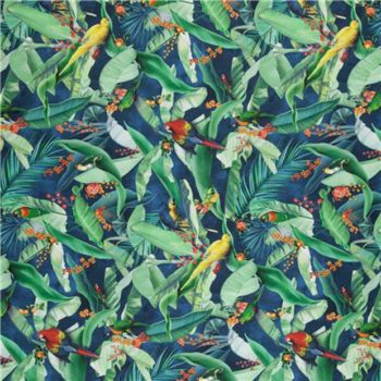 Zepel - TROPICO-ZAMIIFLORA Navy Design Fabric